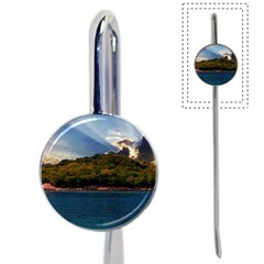 Island God Rays Sky Nature Sea Book Mark by Celenk