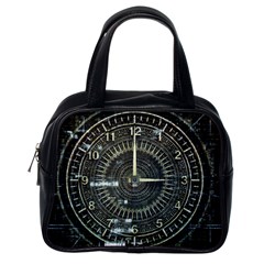 Time Machine Science Fiction Future Classic Handbags (one Side) by Celenk