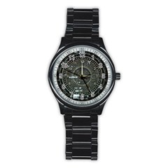 Time Machine Science Fiction Future Stainless Steel Round Watch by Celenk