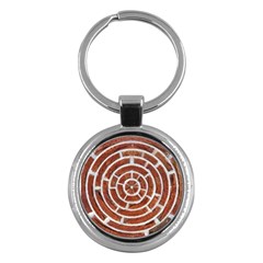 Brick Pattern Texture Backdrop Key Chains (round)  by Celenk