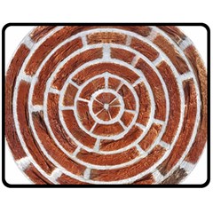 Brick Pattern Texture Backdrop Fleece Blanket (medium)  by Celenk