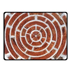 Brick Pattern Texture Backdrop Fleece Blanket (small) by Celenk