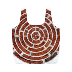 Brick Pattern Texture Backdrop Full Print Recycle Bags (m)  by Celenk