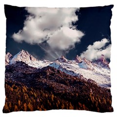 Mountain Sky Landscape Hill Rock Large Cushion Case (one Side) by Celenk
