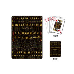 Hot As Candles And Fireworks In The Night Sky Playing Cards (mini)  by pepitasart