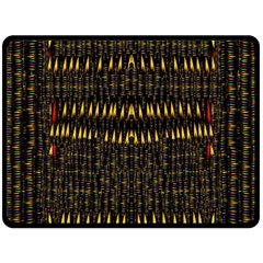 Hot As Candles And Fireworks In The Night Sky Double Sided Fleece Blanket (large)  by pepitasart