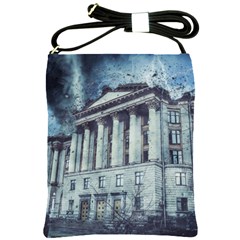 Storm Rain Lightning Weather Shoulder Sling Bags by Celenk