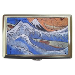 Harvard Mayfair Hokusai Chalk Wave Fuji Cigarette Money Cases by Celenk