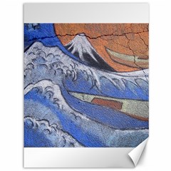 Harvard Mayfair Hokusai Chalk Wave Fuji Canvas 36  X 48   by Celenk