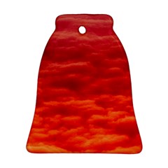 Red Cloud Bell Ornament (two Sides) by Celenk