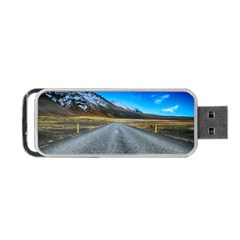 Road Mountain Landscape Travel Portable Usb Flash (one Side) by Celenk