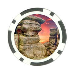 Rocks Landscape Sky Sunset Nature Poker Chip Card Guard by Celenk