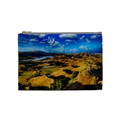 Hills Countryside Landscape Rural Cosmetic Bag (medium)  by Celenk