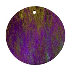 Background Texture Grunge Round Ornament (two Sides)