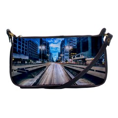 Urban Street Cityscape Modern City Shoulder Clutch Bags by Celenk