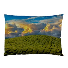 Sunrise Hills Landscape Nature Sky Pillow Case by Celenk