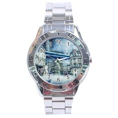 Storm Weather Nature Thunderstorm Stainless Steel Analogue Watch by Celenk