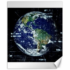 Earth Internet Globalisation Canvas 16  X 20   by Celenk