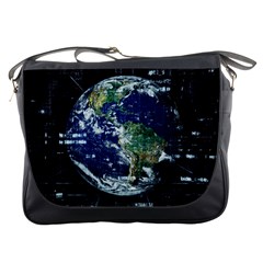 Earth Internet Globalisation Messenger Bags by Celenk