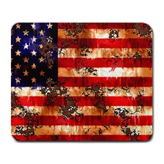 American Flag Usa Symbol National Large Mousepads