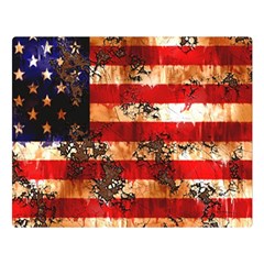 American Flag Usa Symbol National Double Sided Flano Blanket (large)  by Celenk