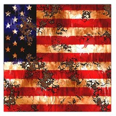 American Flag Usa Symbol National Large Satin Scarf (square) by Celenk