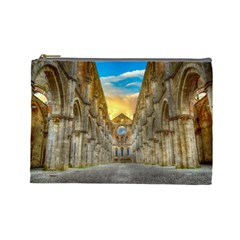 Abbey Ruin Architecture Medieval Cosmetic Bag (large)  by Celenk