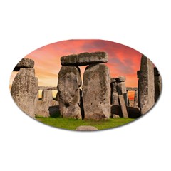 Stonehenge Ancient England Oval Magnet by Celenk