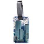 Tower Blocks Skyscraper City Modern Luggage Tags (Two Sides) Front