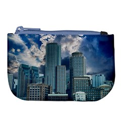 Tower Blocks Skyscraper City Modern Large Coin Purse by Celenk