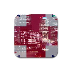 London England City Rubber Square Coaster (4 Pack)  by Celenk