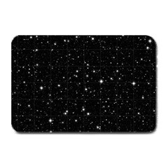 Black Background Texture Stars Plate Mats by Celenk