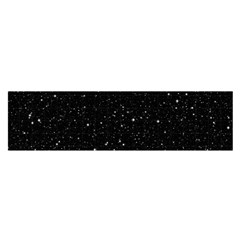 Black Background Texture Stars Satin Scarf (oblong) by Celenk