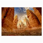 Canyon Desert Landscape Scenic Large Glasses Cloth (2-Side) Front