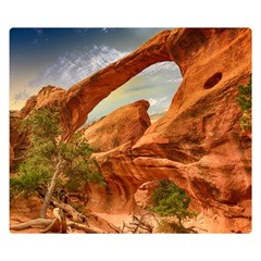 Canyon Desert Rock Scenic Nature Double Sided Flano Blanket (small) 