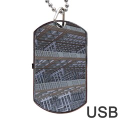 Ducting Construction Industrial Dog Tag Usb Flash (two Sides) by Celenk
