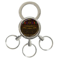 Hot As Candles And Fireworks In Warm Flames 3-ring Key Chains by pepitasart