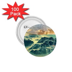 Coastline Sea Nature Sky Landscape 1 75  Buttons (100 Pack) 