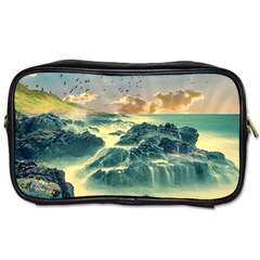 Coastline Sea Nature Sky Landscape Toiletries Bags