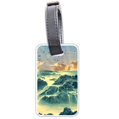 Coastline Sea Nature Sky Landscape Luggage Tags (one Side)  by Celenk