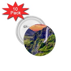 Waterfall Landscape Nature Scenic 1 75  Buttons (10 Pack) by Celenk