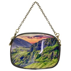 Waterfall Landscape Nature Scenic Chain Purses (two Sides)  by Celenk