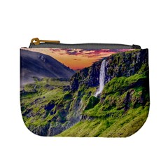 Waterfall Landscape Nature Scenic Mini Coin Purses by Celenk