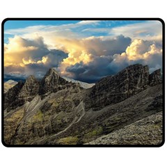 Landscape Clouds Scenic Scenery Fleece Blanket (medium)  by Celenk