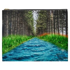 River Forest Landscape Nature Cosmetic Bag (xxxl) 