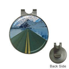 Road Ice Landscape Hat Clips With Golf Markers by Celenk