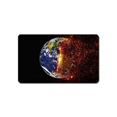 Climate Change Global Warming Magnet (name Card) by Celenk