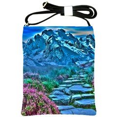 Pathway Nature Landscape Outdoor Shoulder Sling Bags by Celenk