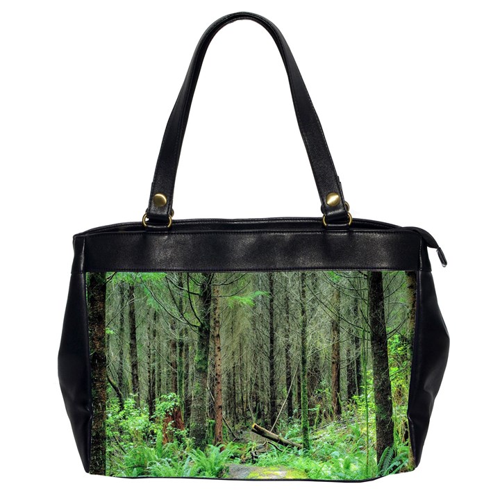 Forest Woods Nature Landscape Tree Office Handbags (2 Sides) 