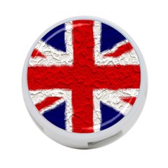 Union Jack Flag National Country 4-port Usb Hub (one Side) by Celenk